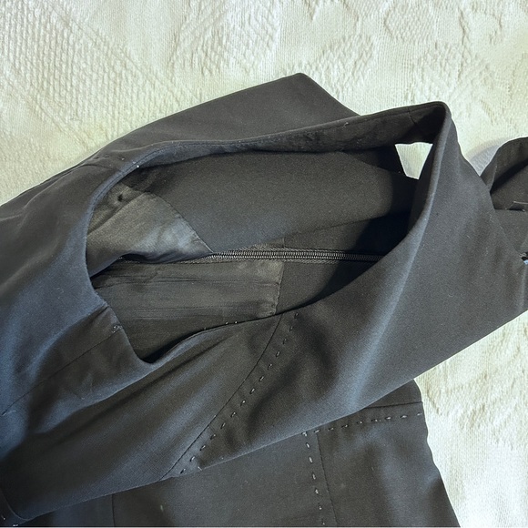 Adrienne Vilttadini Women's Size 6 Midi Dress Wool Blend LBD Lightweight - Picture 11 of 16